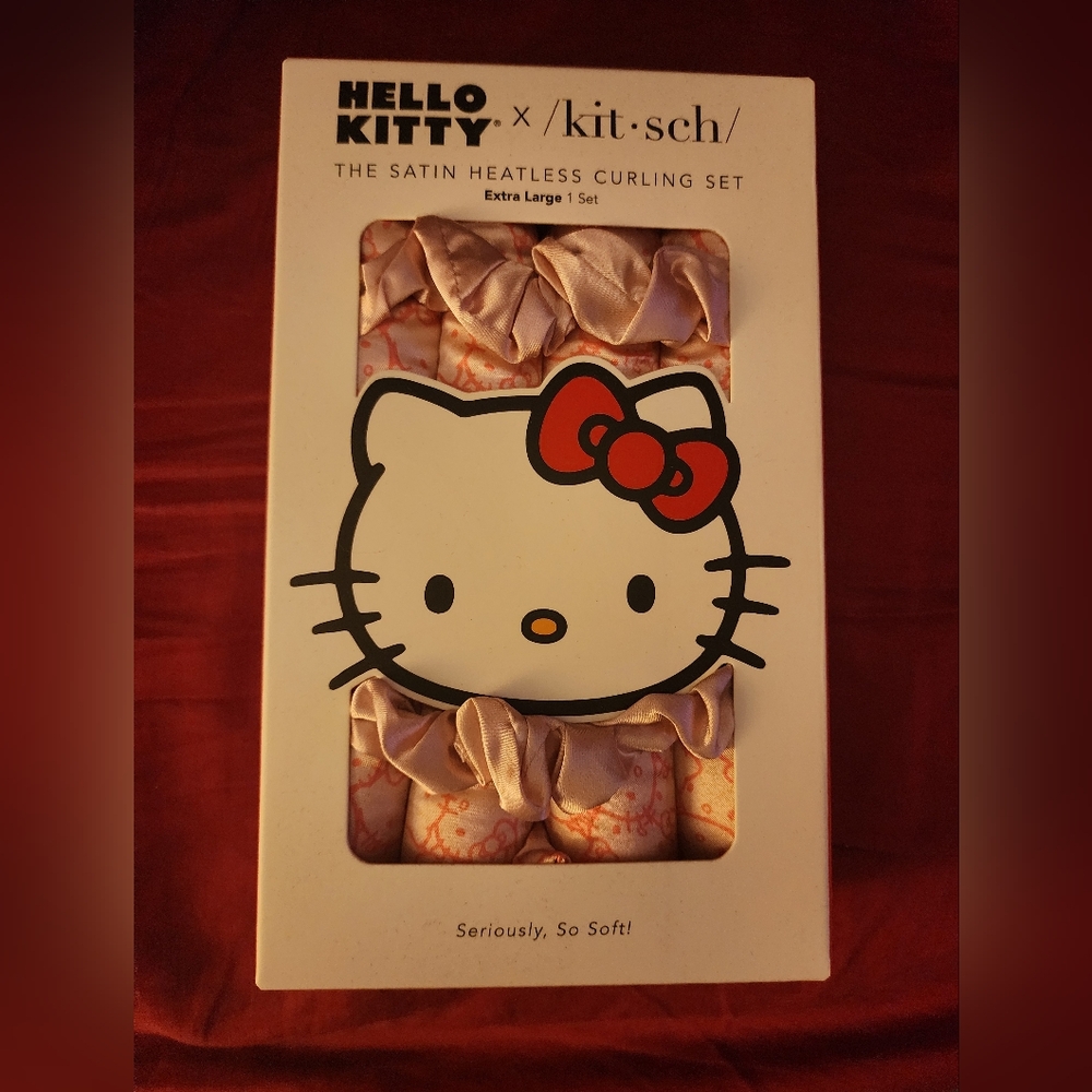 Hello Kitty x Kitsch Satin Heatless Curling Set